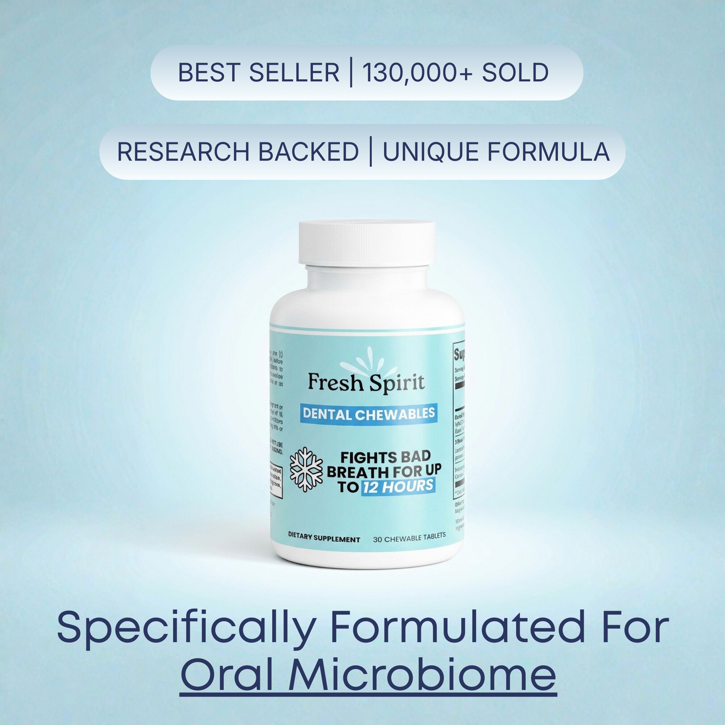 Fresh Spirit™ - 12 Hours Anti-Bad Breath Probiotic Chewable