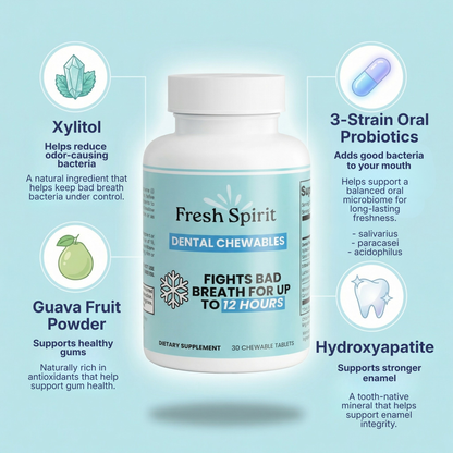 Fresh Spirit™ - 12 Hours Anti-Bad Breath Probiotic Chewable