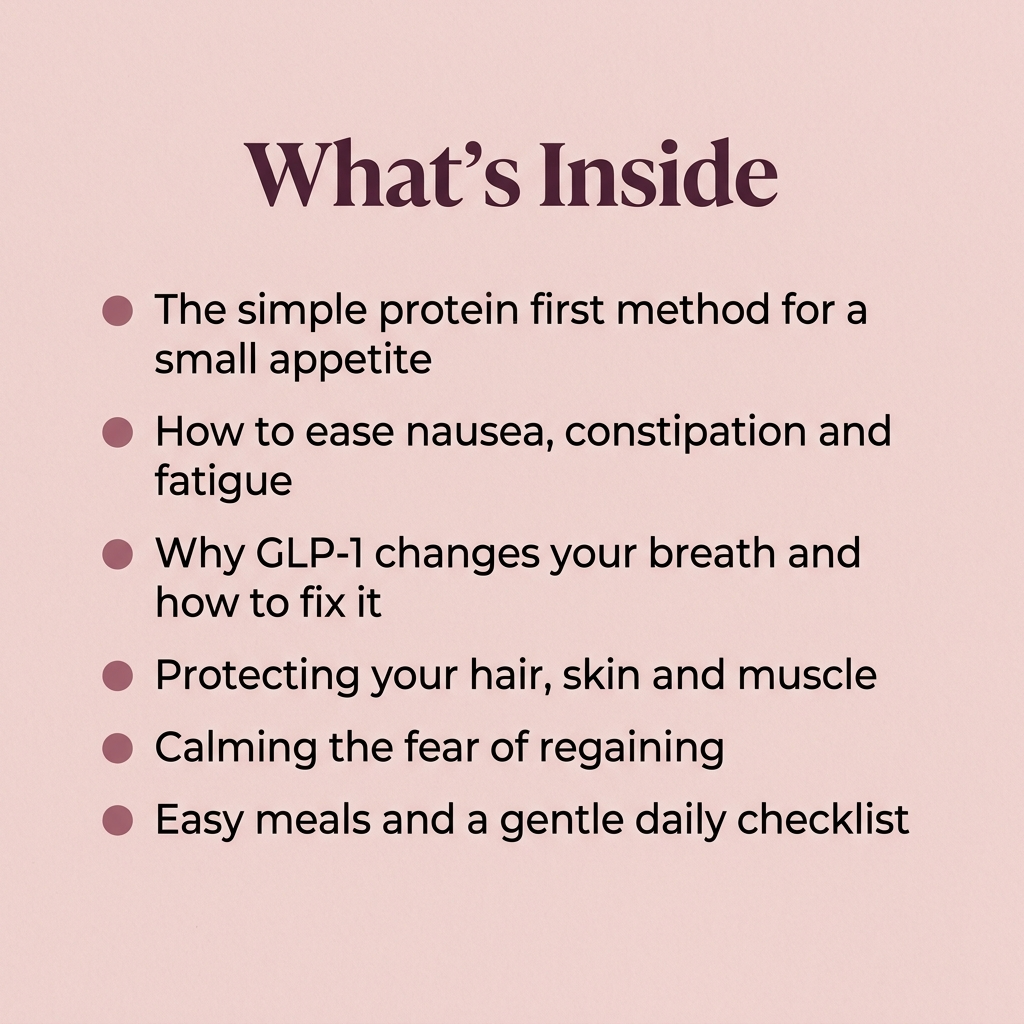 The GLP-1 Nourish Guide For Women (Best Seller)