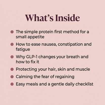 The GLP-1 Nourish Guide For Women (Best Seller)