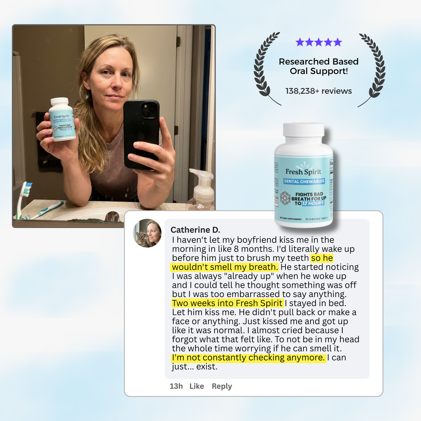 Fresh Spirit™ - 12 Hours Anti-Bad Breath Probiotic Chewable