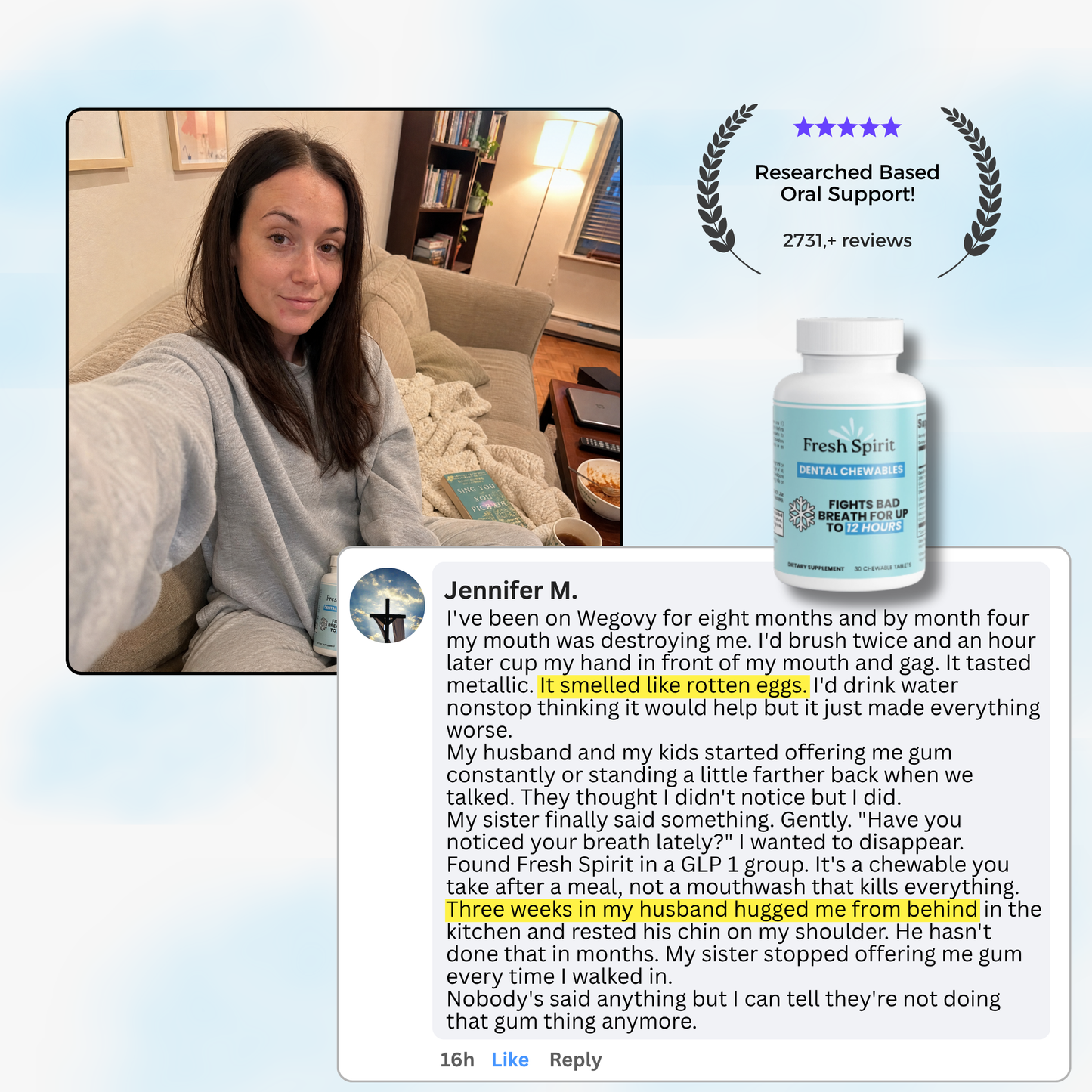 Fresh Spirit™ - 12 Hours Anti-Bad Breath Probiotic Chewable