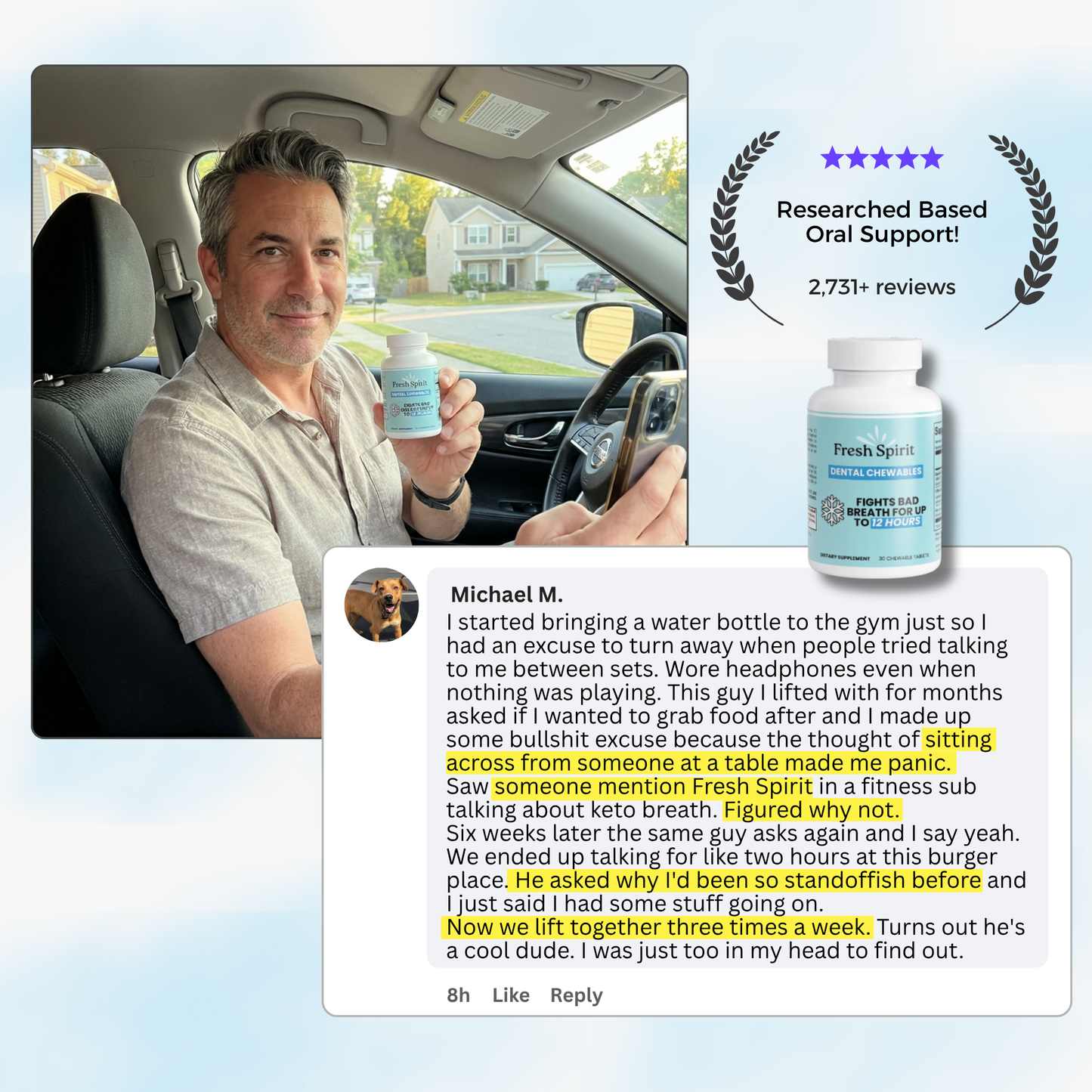 Fresh Spirit™ - 12 Hours Anti-Bad Breath Probiotic Chewable