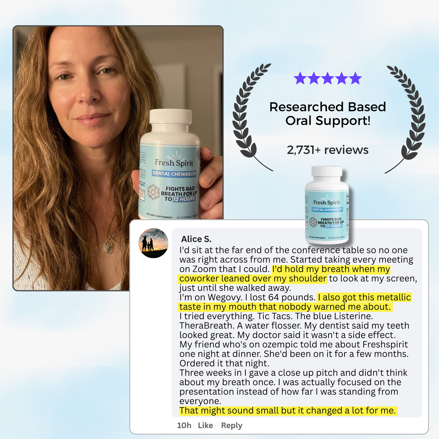 Fresh Spirit™ - 12 Hours Anti-Bad Breath Probiotic Chewable